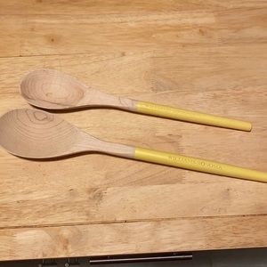 Williams Sonoma Wooden Spoons-yellow handles